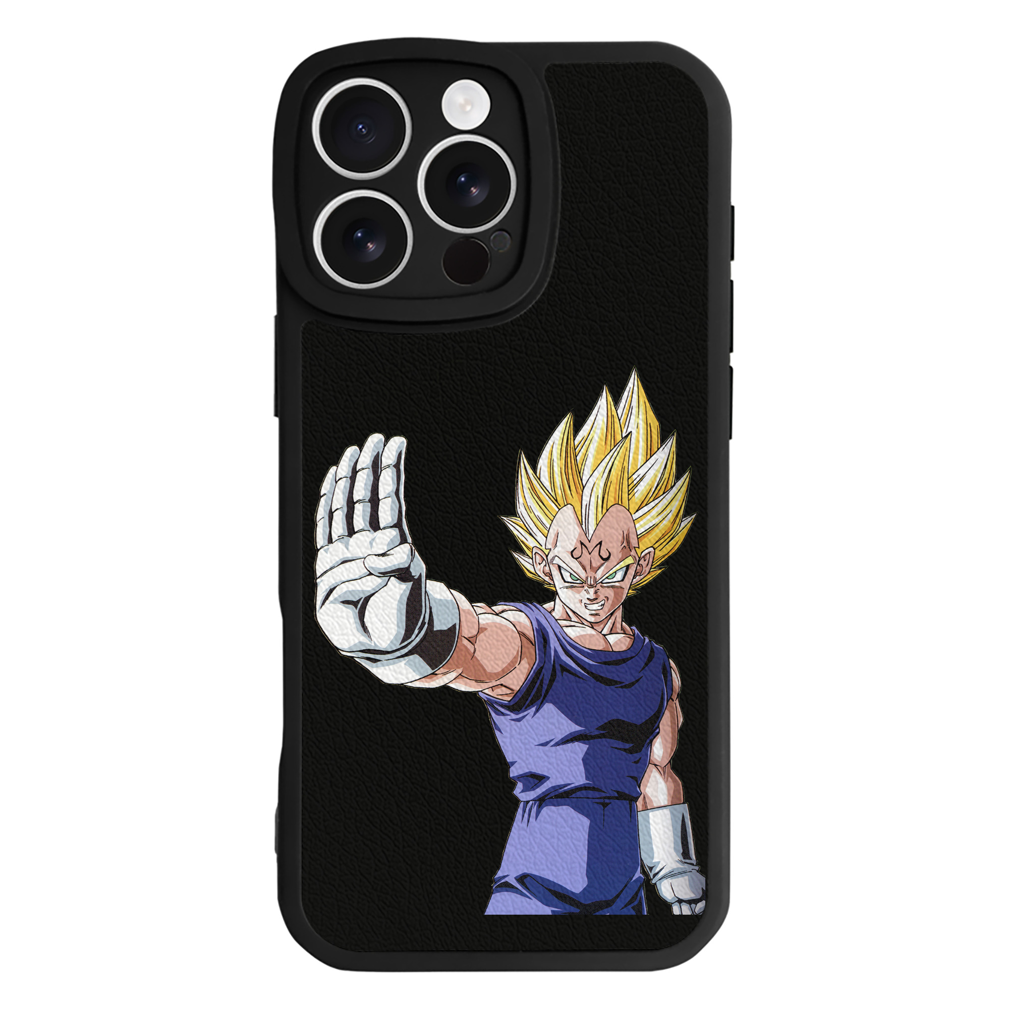 （画像用） ドラゴンボール ベジータ四世（Bejīta Yonsei）DRAGON BALL Vegeta IV 【iPhone 16シリーズ対応】シリコンスマホケース（レザー調） 材質：シリコン